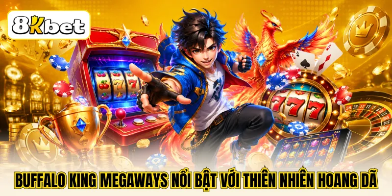 Buffalo King Megaways nổi bật với thiên nhiên hoang dã
